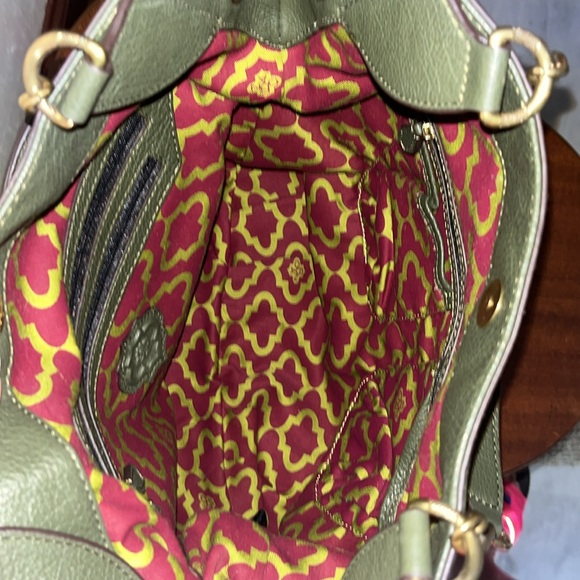 Oryany Selena Shoulder / Crossbody bag chain strap details  Dark sage green/gold - Picture 16 of 17